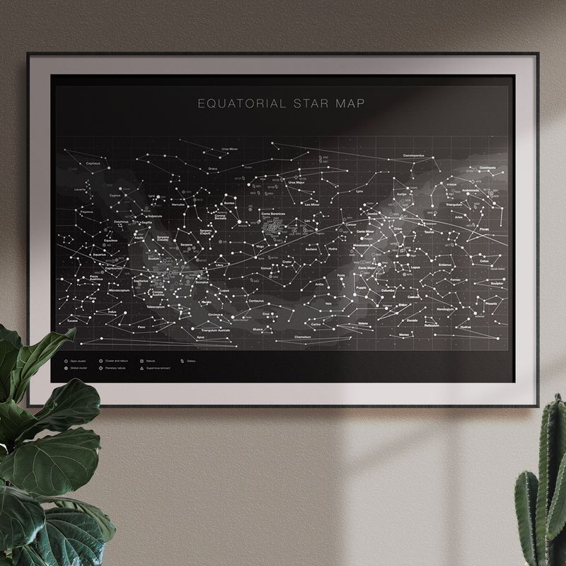 Постер"экваториальнаязвезднаякарта",594x879мм,1шт — изображение 3