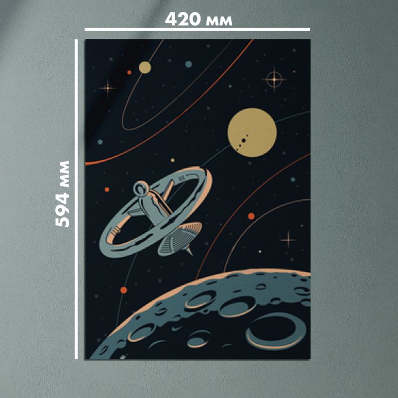 Комплектпостеров"космическиекорабли"ретро,420x594мм,4шт — изображение 4