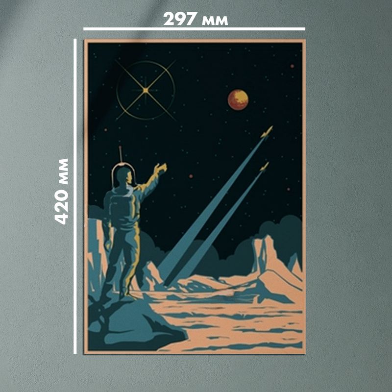 Комплектпостеров"наукаикосмос"ретро,297x420мм,4шт — изображение 6