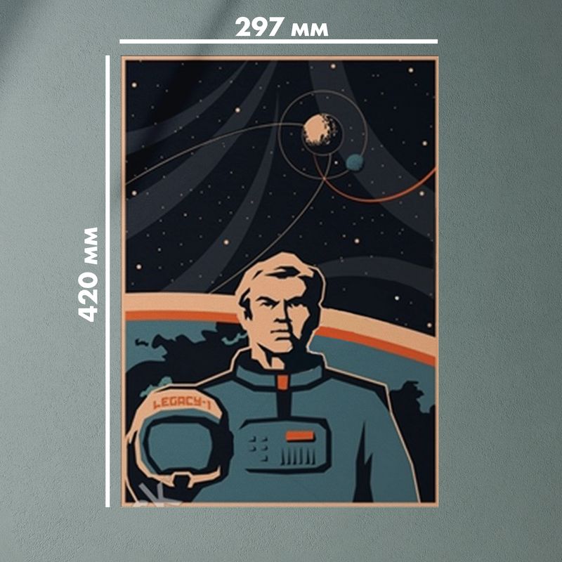 Комплектпостеров"наукаикосмос"ретро,297x420мм,4шт — изображение 4