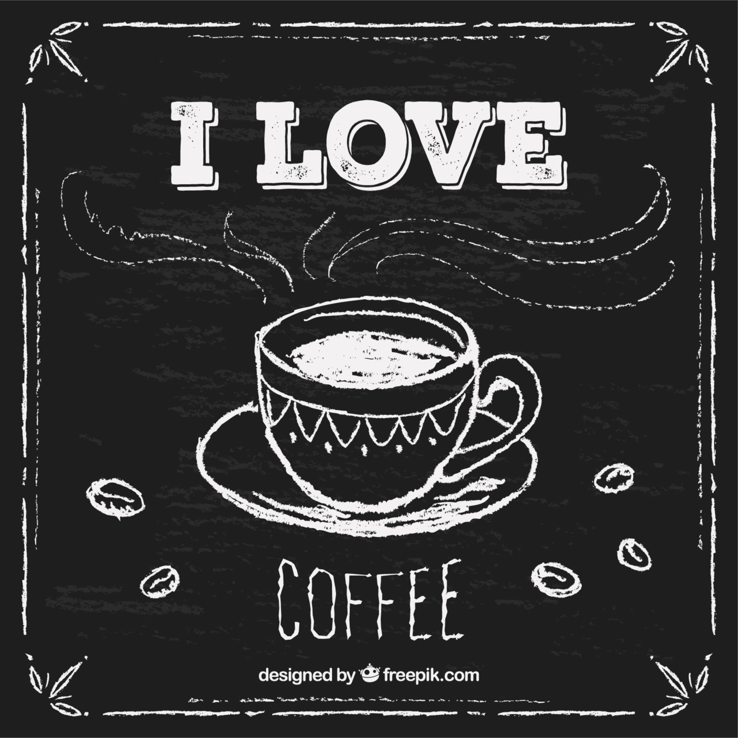 Рекламная вывеска-баннер "I love coffee" 120х120 см — изображение 8