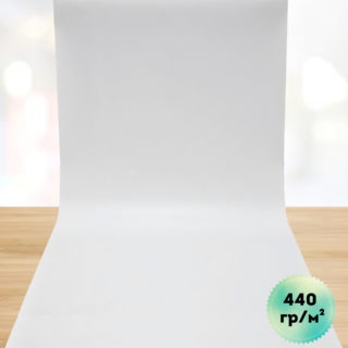 Фотофон белый на люверсах для предметной съёмки 50х100 см