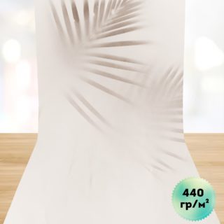 Фотофон с "Листья пальмы на бежевом фоне" на люверсах для предметной съёмки 50х100 см